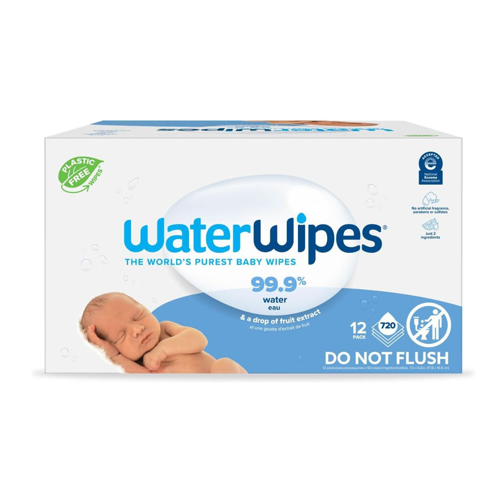 12.jpg WaterWipes Plastic-Free Original Baby Wipes, 99.9% Water Based Wipes - Image 1