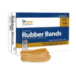 Upgrade Office Supply Rubber Bands, (3-1/2″ x 1/4″), Natural Crepe, Made in USA