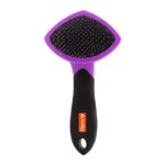 HARTZ, Groomer’s Best Small Slicker Brush for Cats and Small Dogs, Black/Violet, 1 Count