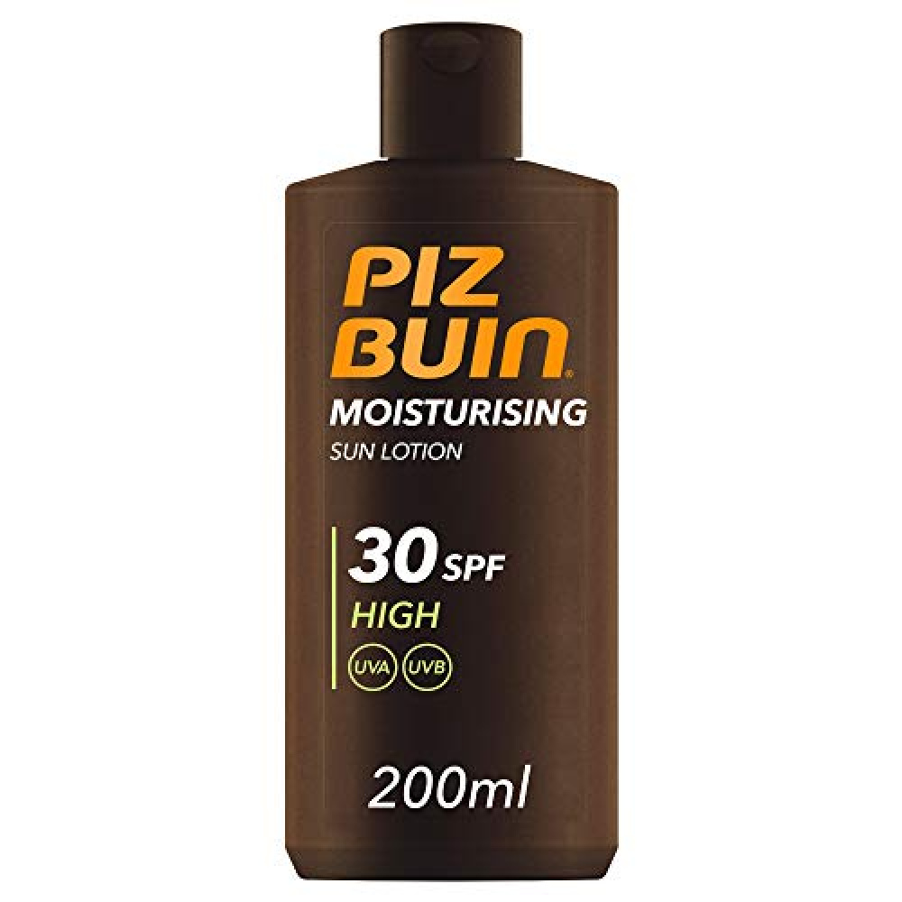 41FKJVCo1pL-1000x1000-1.jpg Piz Buin Moisturising Sun Lotion SPF30, 200ml (Pack of 1) - Image 1