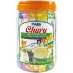 INABA Churu Cat Treats, Grain-Free, Squeezable Creamy Pure Topper with Vitamin E & Taurine, 0.5 Ounces Each Tube