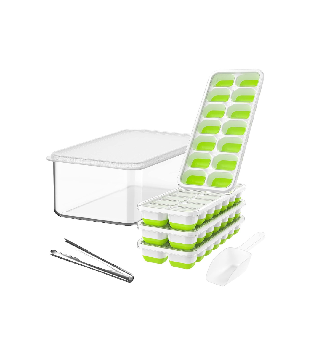 7.png Ice Cube Tray with Lid and Bin - Image 1