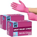Inspire Pink Gloves Disposable Latex Free