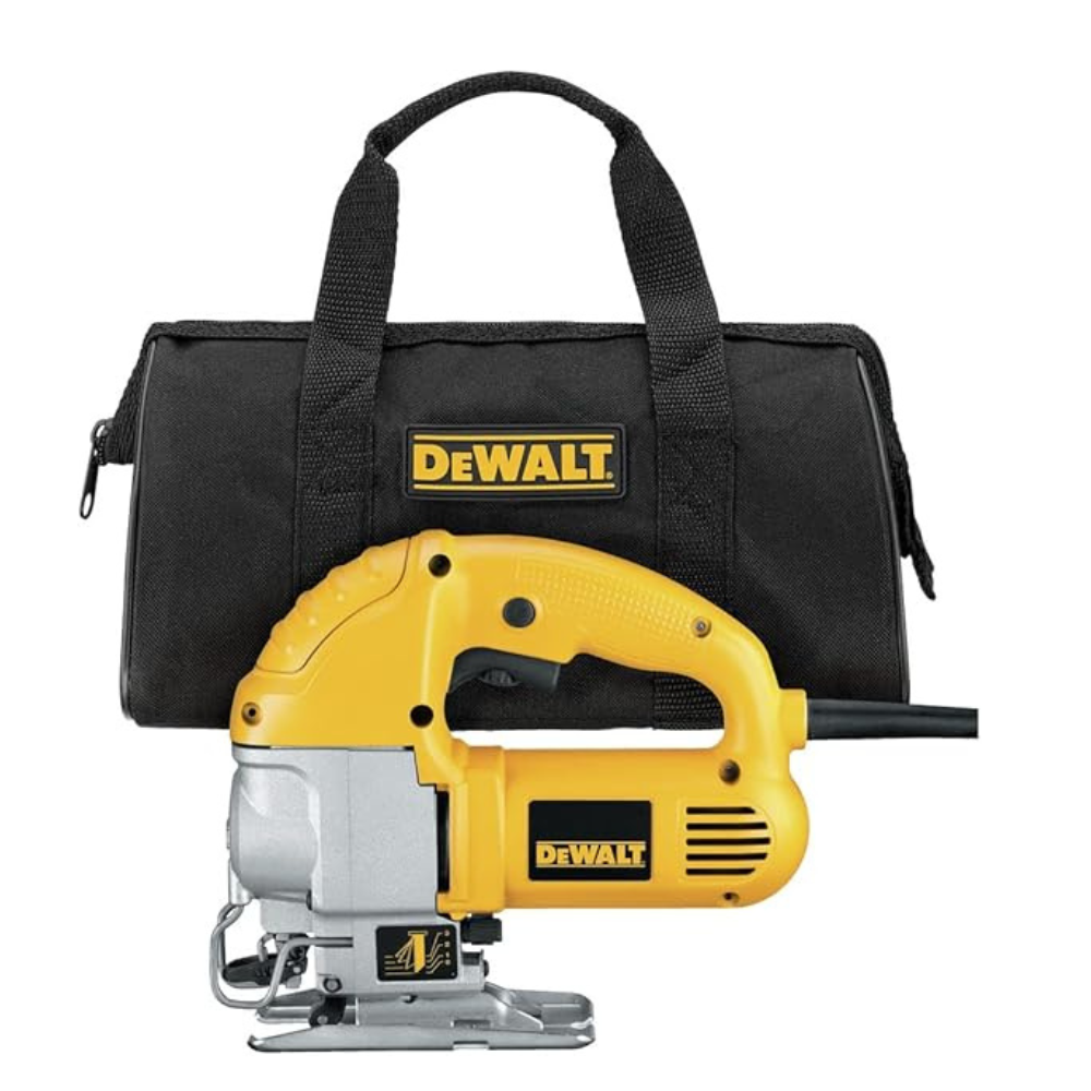 Untitled-design-2025-04-21T182402.564.png DEWALT Jig Saw, Top Handle, 5.5-Amp, Corded (DW317K), Yellow - Image 1